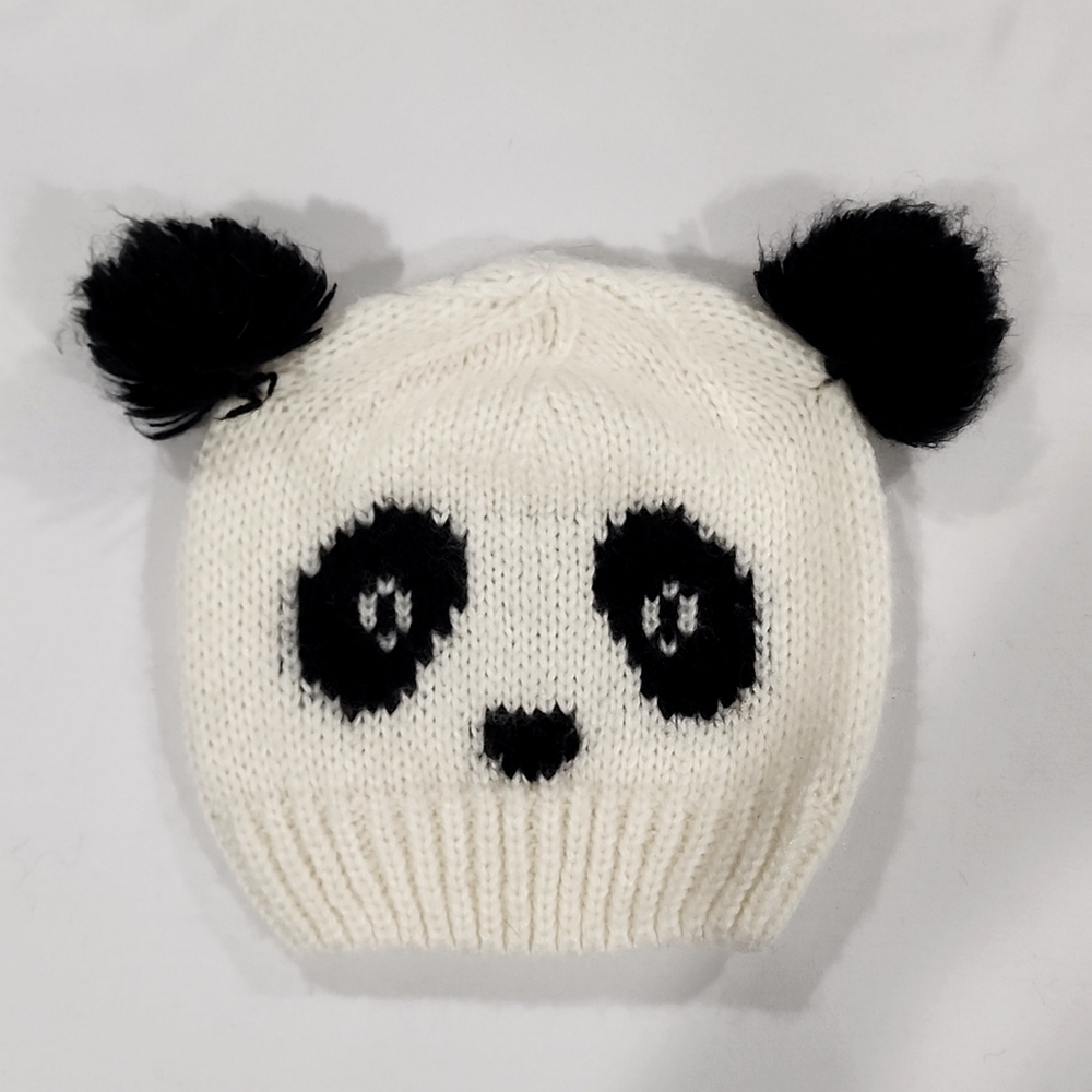 Panda  Pom Pom Beanie